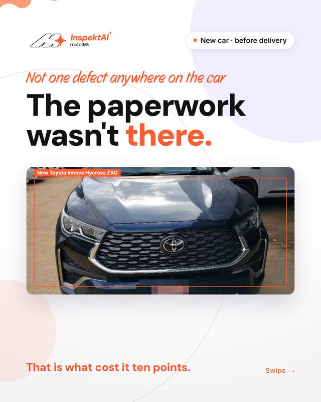Slide 1 of 5: The paperwork wasn’t there.