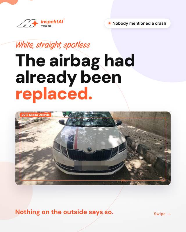 Slide 1 of 5: The airbag had already been replaced.