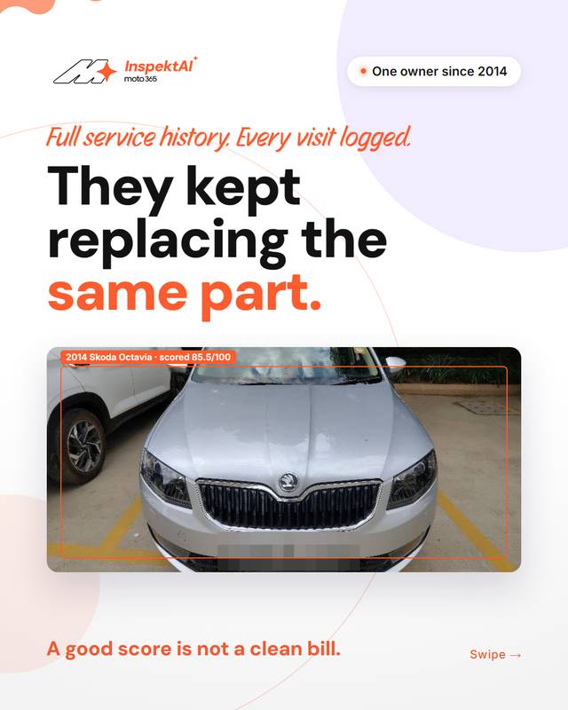 Slide 1 of 5: They kept replacing the same part.