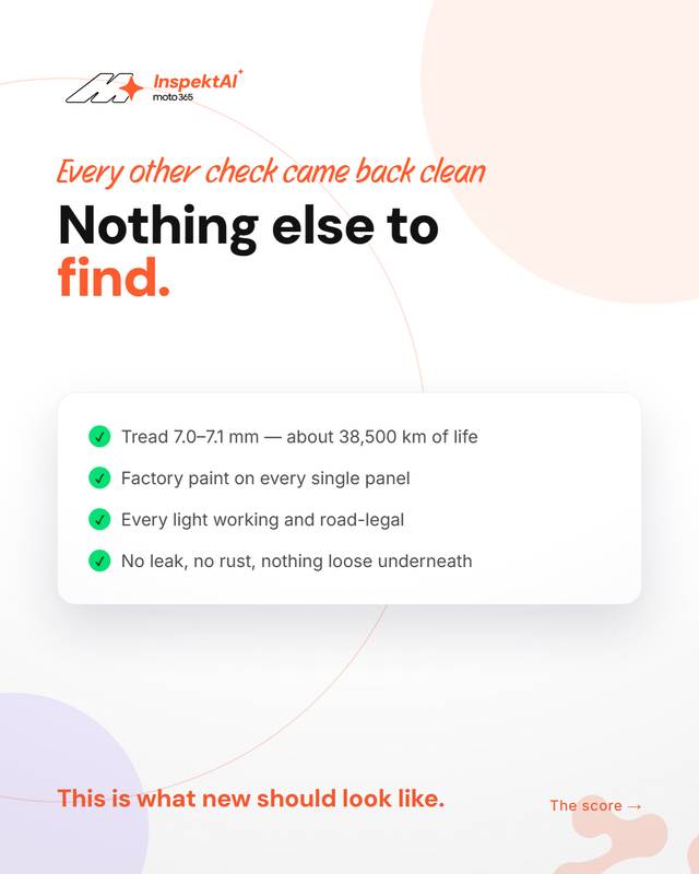 Slide 3 of 5: One scratch. That was the whole list.